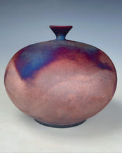 Load image into Gallery viewer, Wheel Thrown Raku Vase by Galaxy Clay Fine Art