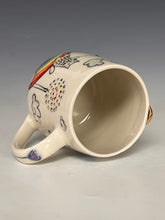 Load image into Gallery viewer, Wheel Thrown and Hand Decorative Porcelain Mug