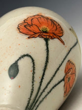 Load image into Gallery viewer, Ceramic Decorative Hand painted Poppies Porcelain Vessel