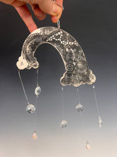 Load image into Gallery viewer, Handmade Porcelain Sun-catcher with MOP Luster