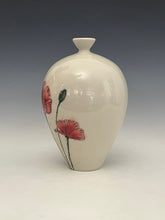 Load image into Gallery viewer, Ceramic Decorative Hand painted Poppies Porcelain Vessel