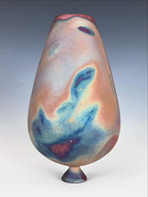 Load image into Gallery viewer, Wheel Thrown Raku Vase by Galaxy Clay Fine Art