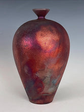 Load image into Gallery viewer, Wheel Thrown Raku Vase by Galaxy Clay Fine Art
