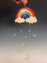 Load image into Gallery viewer, Handmade Porcelain Sun-catcher with Mother Of Pearl Luster