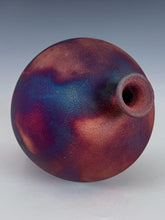 Load image into Gallery viewer, Wheel Thrown Raku Vase by Galaxy Clay Fine Art