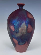 Load image into Gallery viewer, Wheel Thrown Raku Vase by Galaxy Clay Fine Art