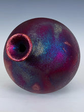 Load image into Gallery viewer, Wheel Thrown Raku Vase by Galaxy Clay Fine Art