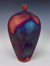 Load image into Gallery viewer, Wheel Thrown Raku Vase by Galaxy Clay Fine Art