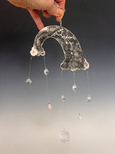 Load image into Gallery viewer, Handmade Porcelain Sun-catcher with MOP Luster