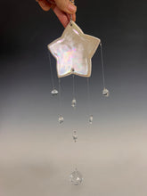 Load image into Gallery viewer, Handmade Porcelain Sun-catcher with Mother Of Pearl Luster