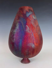 Load image into Gallery viewer, Wheel Thrown Raku Vase by Galaxy Clay Fine Art