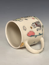Load image into Gallery viewer, Wheel Thrown and Hand Decorative Porcelain Mug