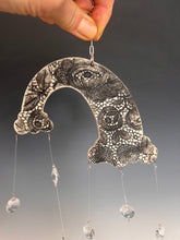 Load image into Gallery viewer, Handmade Porcelain Sun-catcher with MOP Luster