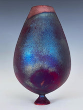 Load image into Gallery viewer, Wheel Thrown Raku Vase by Galaxy Clay Fine Art