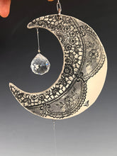 Load image into Gallery viewer, Handmade Porcelain Sun-catcher with MOP Luster