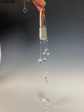 Load image into Gallery viewer, Handmade Porcelain Sun-catcher with MOP Luster