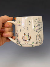 Load image into Gallery viewer, Wheel Thrown and Hand Decorative Porcelain Mug