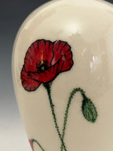 Load image into Gallery viewer, Ceramic Decorative Hand painted Poppies Porcelain Vessel