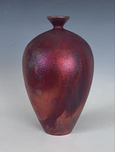 Load image into Gallery viewer, Wheel Thrown Raku Vase by Galaxy Clay Fine Art