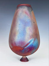 Load image into Gallery viewer, Wheel Thrown Raku Vase by Galaxy Clay Fine Art