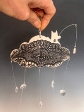Load image into Gallery viewer, Handmade Porcelain Sun-catcher with Mother Of Pearl Luster