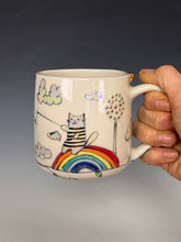 Load image into Gallery viewer, Wheel Thrown and Hand Decorative Porcelain Mug