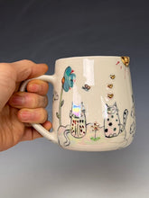 Load image into Gallery viewer, Wheel Thrown and Hand Decorative Porcelain Mug