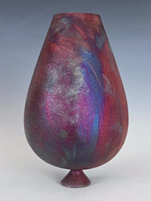 Load image into Gallery viewer, Wheel Thrown Raku Vase by Galaxy Clay Fine Art