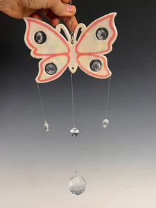 Handmade Porcelain Sun-catcher with MOP Luster