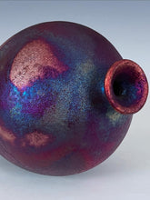 Load image into Gallery viewer, Wheel Thrown Raku Vase by Galaxy Clay Fine Art