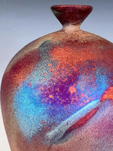 Load image into Gallery viewer, Wheel Thrown Raku Vase by Galaxy Clay Fine Art