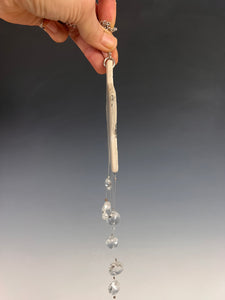 Handmade Porcelain Sun-catcher with Mother Of Pearl Luster