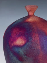 Load image into Gallery viewer, Wheel Thrown Raku Vase by Galaxy Clay Fine Art