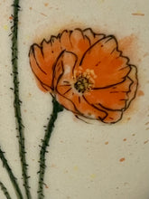 Load image into Gallery viewer, Ceramic Decorative Hand painted Poppies Porcelain Vessel