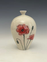 Load image into Gallery viewer, Ceramic Decorative Hand painted Poppies Porcelain Vessel