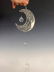 Handmade Porcelain Sun-catcher with MOP Luster
