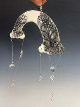 Load image into Gallery viewer, Handmade Porcelain Sun-catcher with MOP Luster