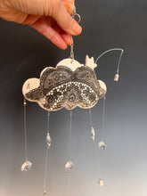 Load image into Gallery viewer, Handmade Porcelain Sun-catcher with Mother Of Pearl Luster