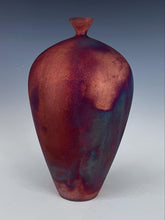 Load image into Gallery viewer, Wheel Thrown Raku Vase by Galaxy Clay Fine Art