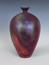 Load image into Gallery viewer, Wheel Thrown Raku Vase by Galaxy Clay Fine Art