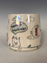 Load image into Gallery viewer, Wheel Thrown and Hand Decorative Porcelain Mug