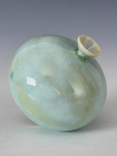 Load image into Gallery viewer, Crystalline Celadon - Wheel thrown Ceramic Vase by Galaxy Clay Fine Art