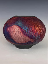 Load image into Gallery viewer, Wheel Thrown Raku Vase by Galaxy Clay Fine Art