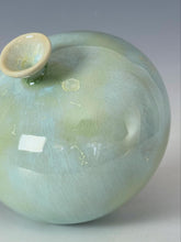 Load image into Gallery viewer, Crystalline Celadon - Wheel thrown Ceramic Vase by Galaxy Clay Fine Art