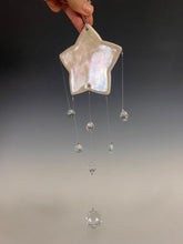 Load image into Gallery viewer, Handmade Porcelain Sun-catcher with Mother Of Pearl Luster