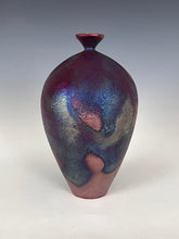 Load image into Gallery viewer, Wheel Thrown Raku Vase by Galaxy Clay Fine Art