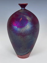 Load image into Gallery viewer, Wheel Thrown Raku Vase by Galaxy Clay Fine Art