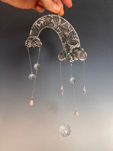 Load image into Gallery viewer, Handmade Porcelain Sun-catcher with MOP Luster