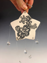 Load image into Gallery viewer, Handmade Porcelain Sun-catcher with MOP Lusterr