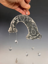 Load image into Gallery viewer, Handmade Porcelain Sun-catcher with MOP Luster